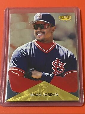 Brian Jordan #233 1996 Pinnacle Baseball Trading Card